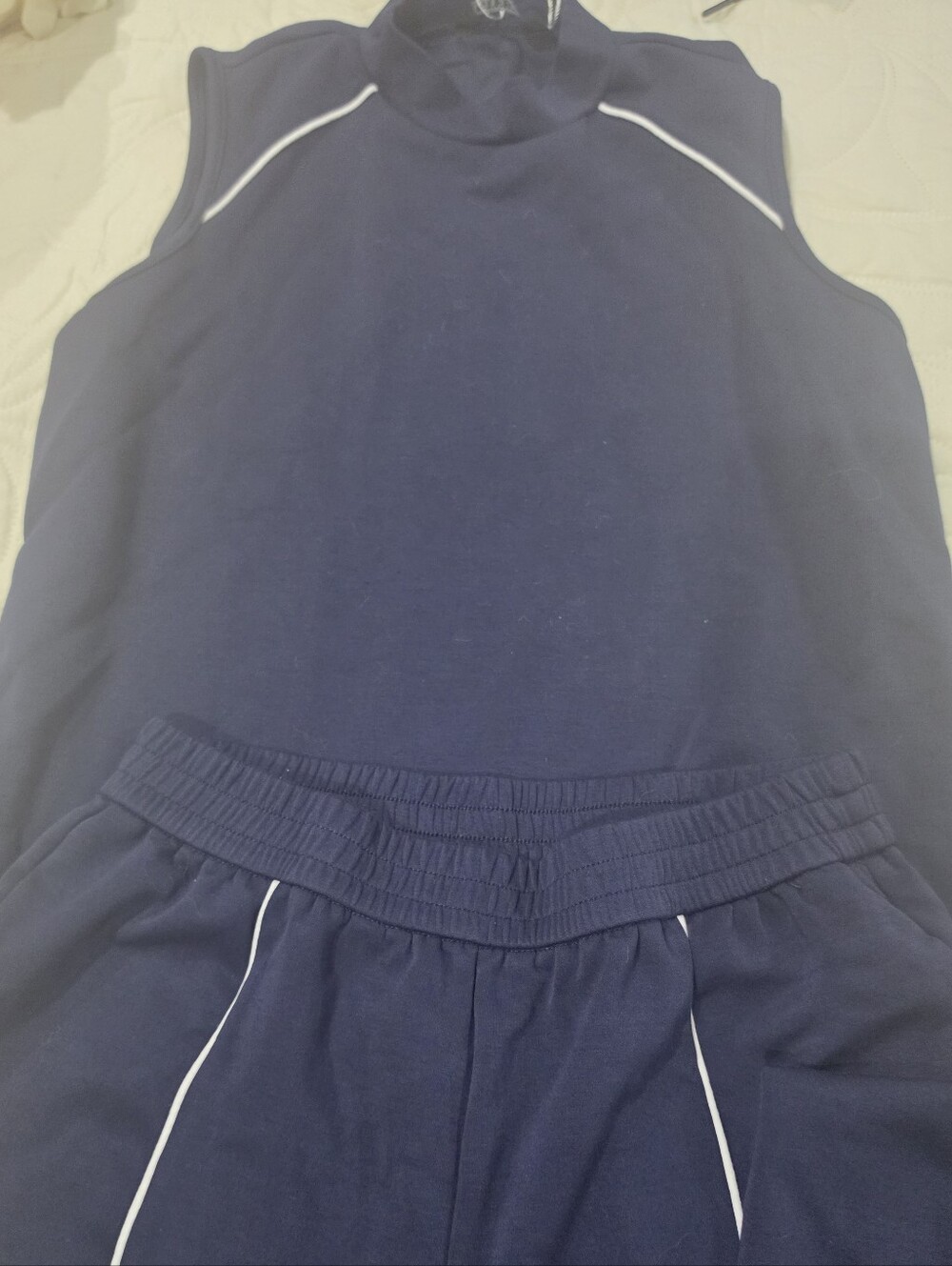 Women's Navy Blue Athletic Lounge Pants Set